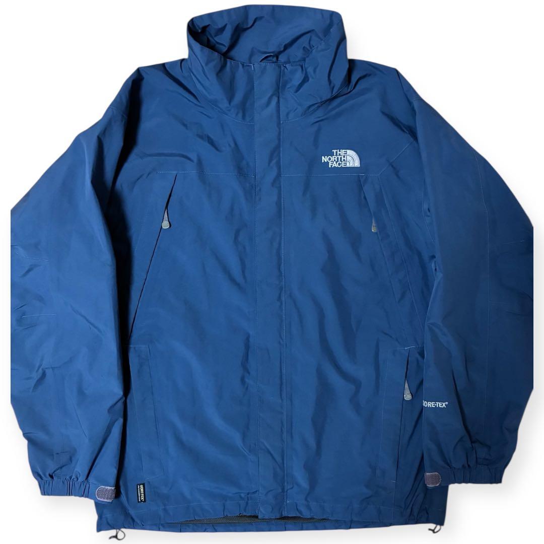 ノースフェイス ゴアテックス マウンテンジャケット パーカー ネイビー L