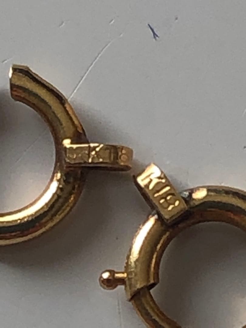 k18 リング　指輪　引き輪