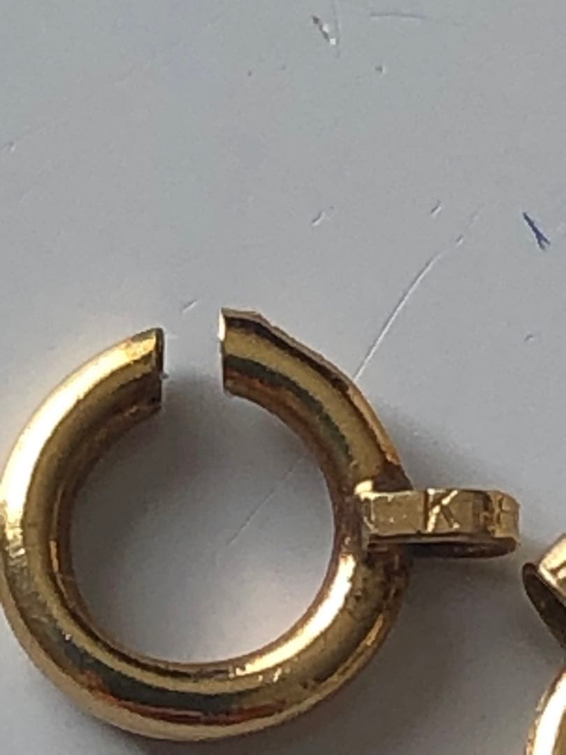 k18 リング　指輪　引き輪