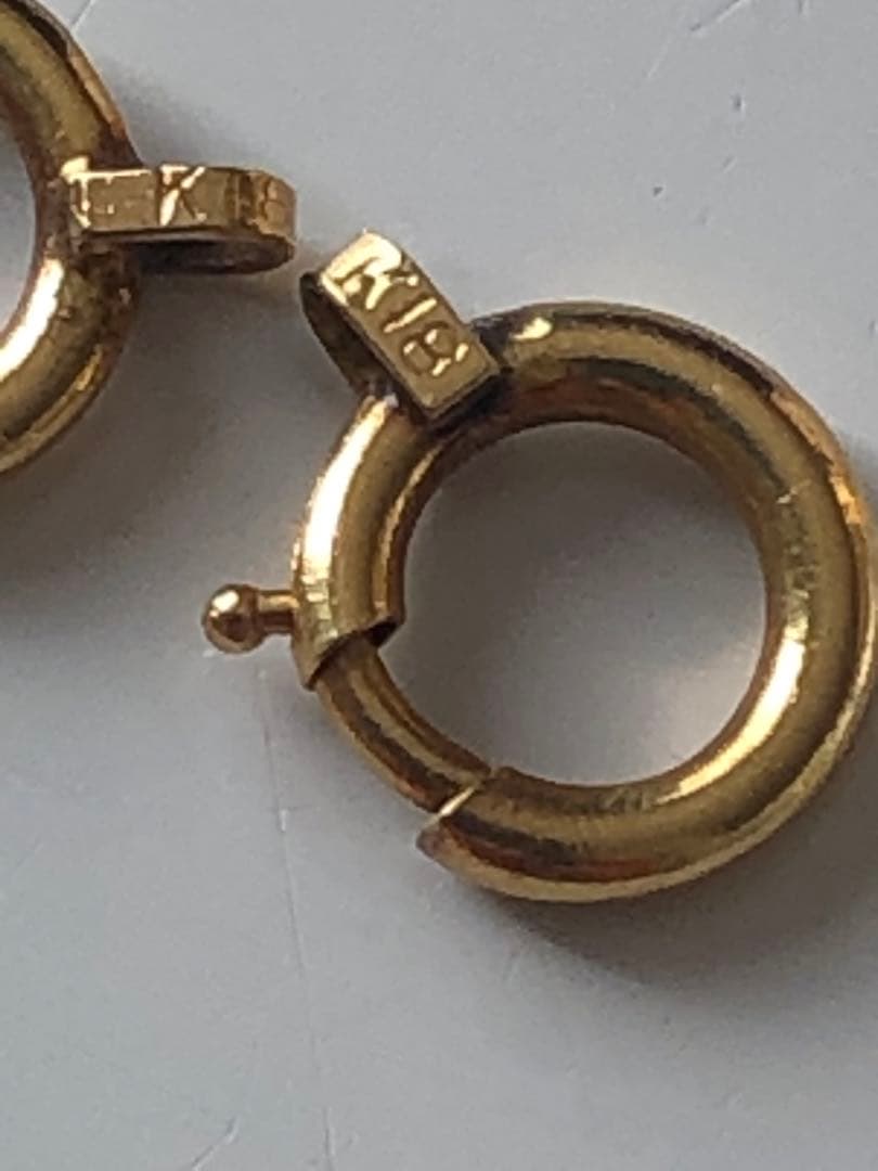 k18 リング　指輪　引き輪