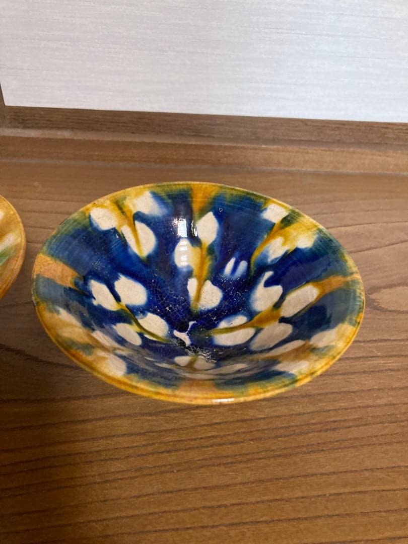 ひ　中国美術　唐三彩　茶碗二個