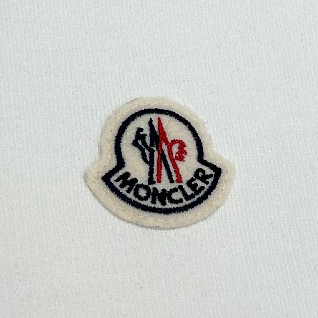 【ほぼ新品】希少XXL モンクレール スウェット トレーナー ワッペン ロゴ 白