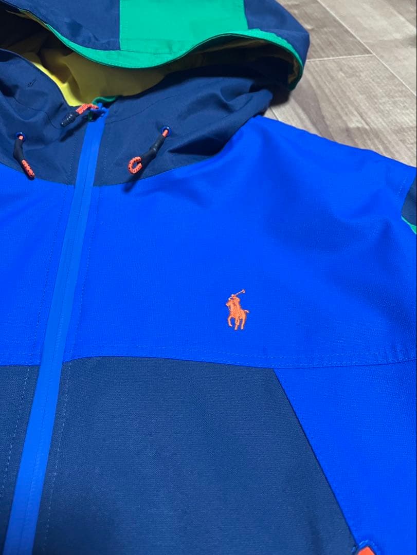 未使用　ポロ　ラルフローレン　ナイロンジャケット　Mサイズ　マルチカラー