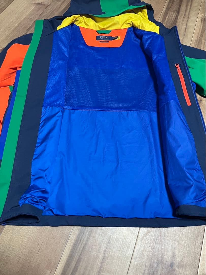 未使用　ポロ　ラルフローレン　ナイロンジャケット　Mサイズ　マルチカラー