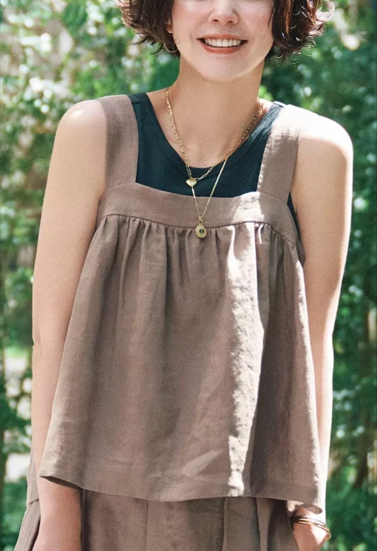 12closet ヨーロピアンリネンキャミソール