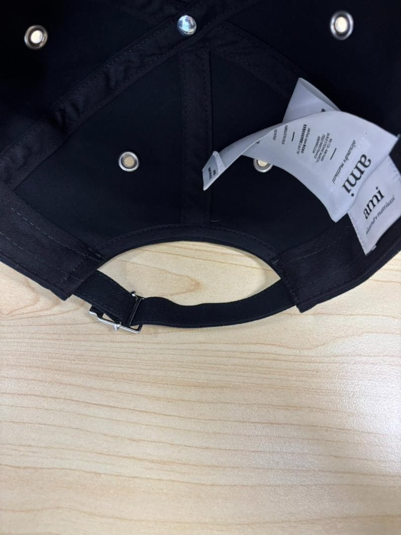 美品 AMI PARIS キャップ ブラック Free ハート刺繍