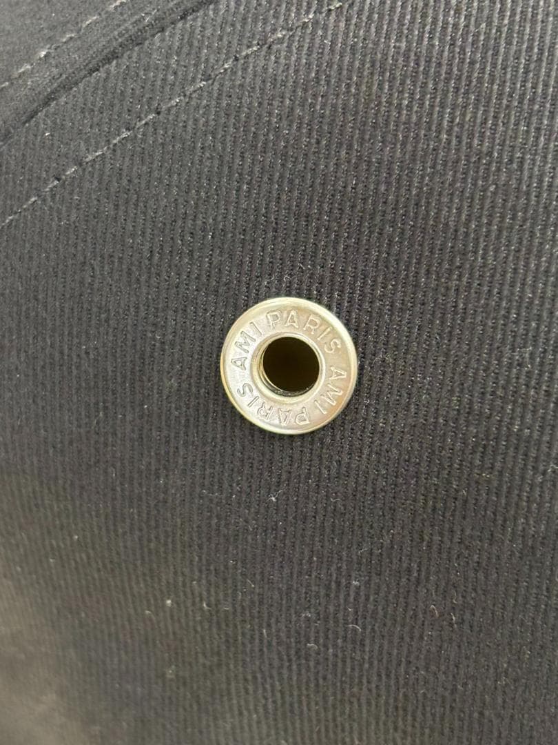 美品 AMI PARIS キャップ ブラック Free ハート刺繍