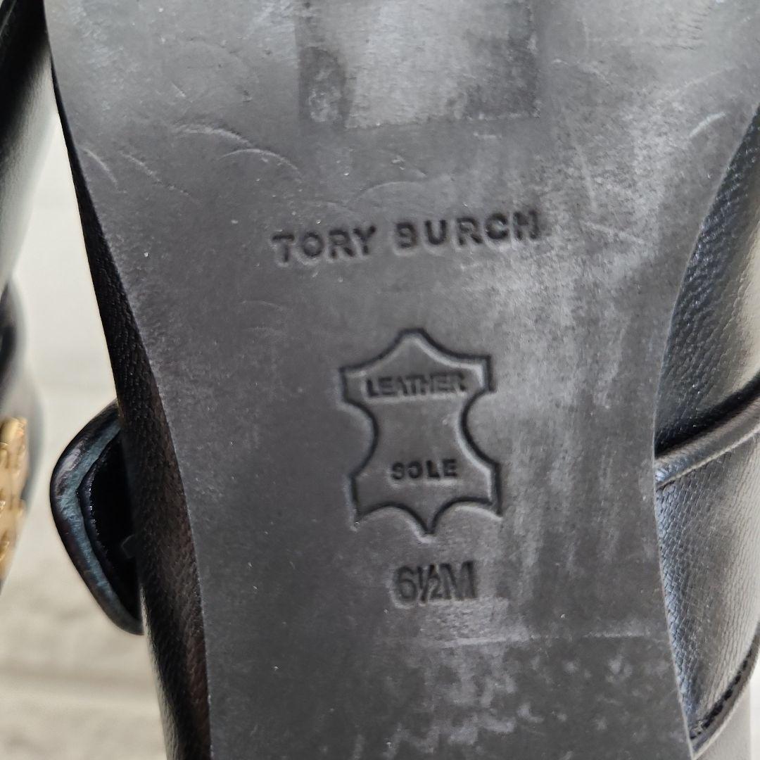 【美品】定価5.9万　Tory Burch ブラック メリージェーン パンプス
