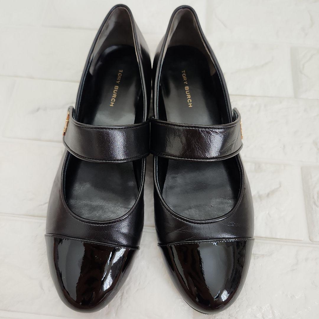 【美品】定価5.9万　Tory Burch ブラック メリージェーン パンプス