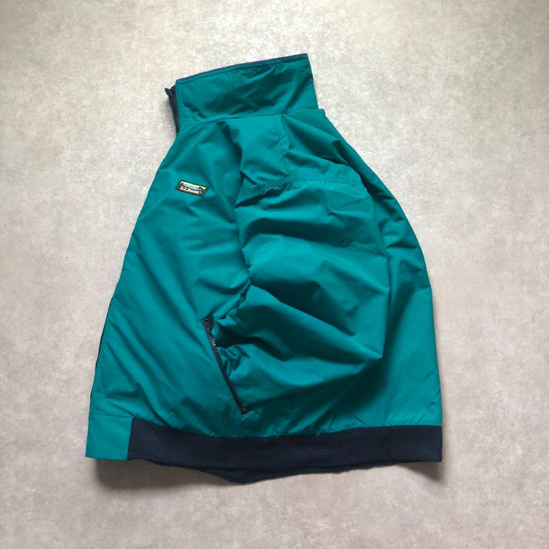 90sL.L.BeanウォームアップジャケットフリースナイロンジャケットUSA製