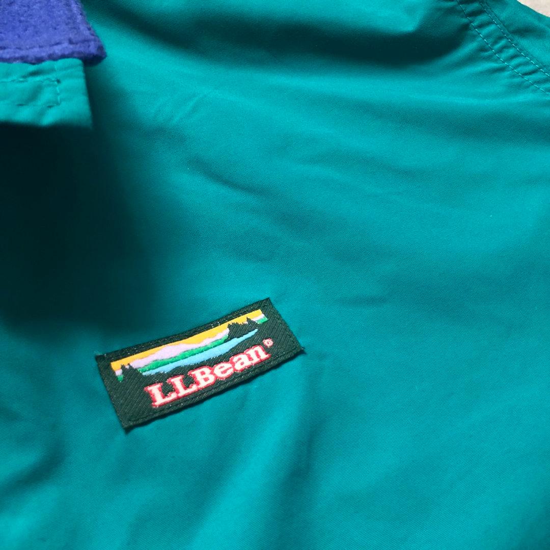 90sL.L.BeanウォームアップジャケットフリースナイロンジャケットUSA製