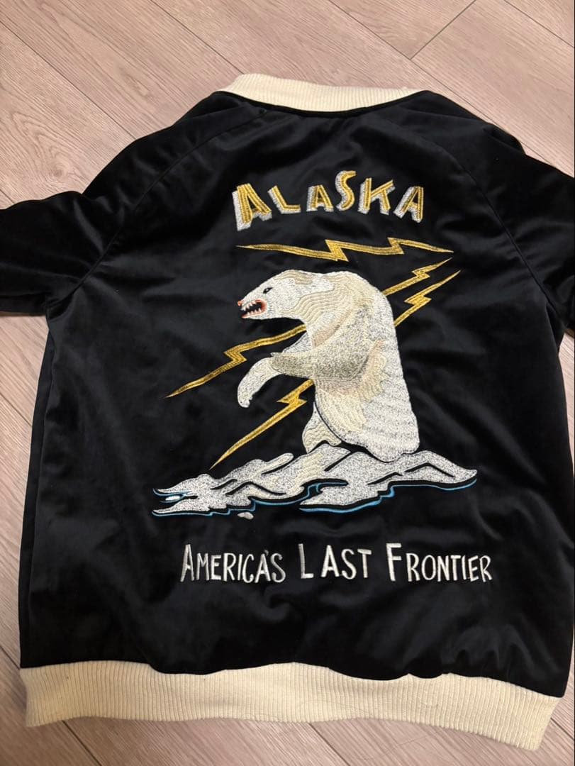 HOUSTON スカジャン　別珍　L