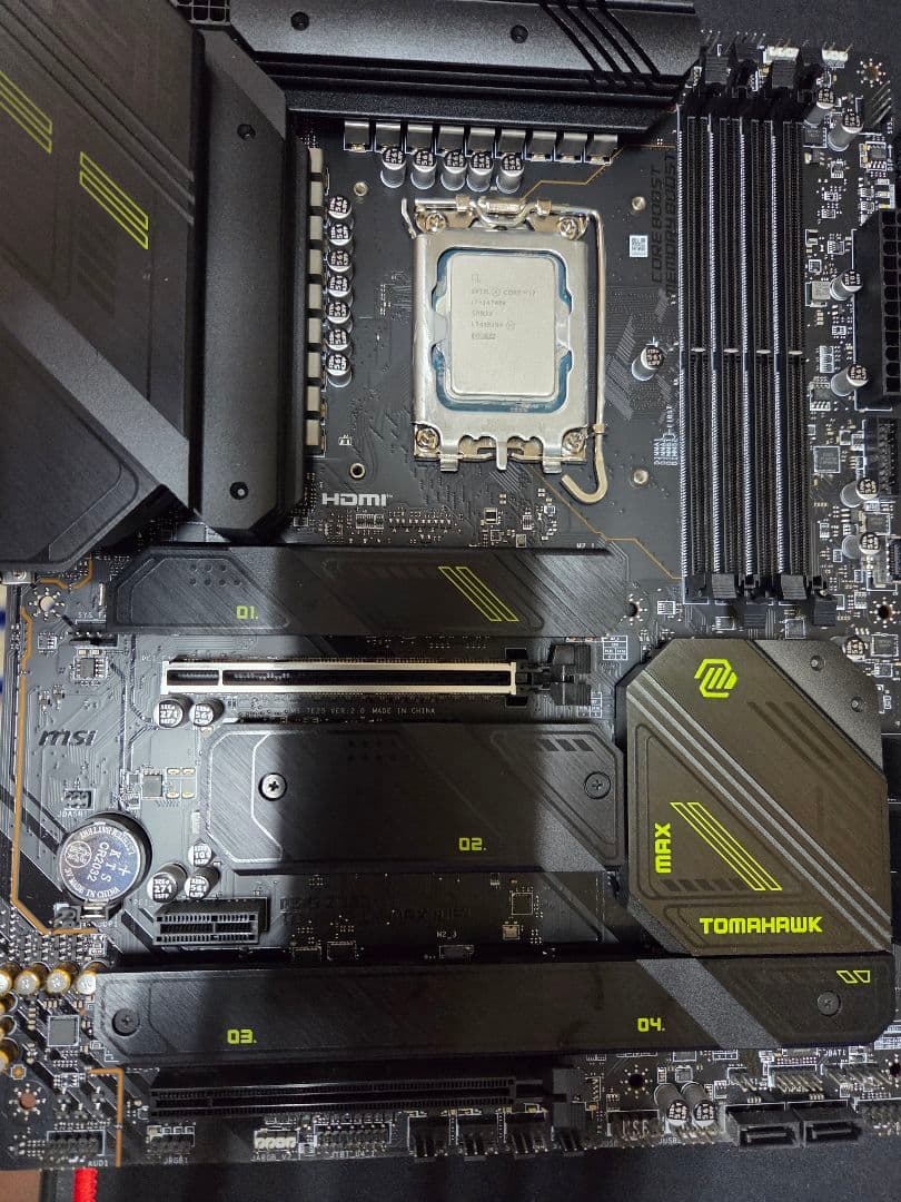 Intel Core i7-14700K msiマザーボードのセット