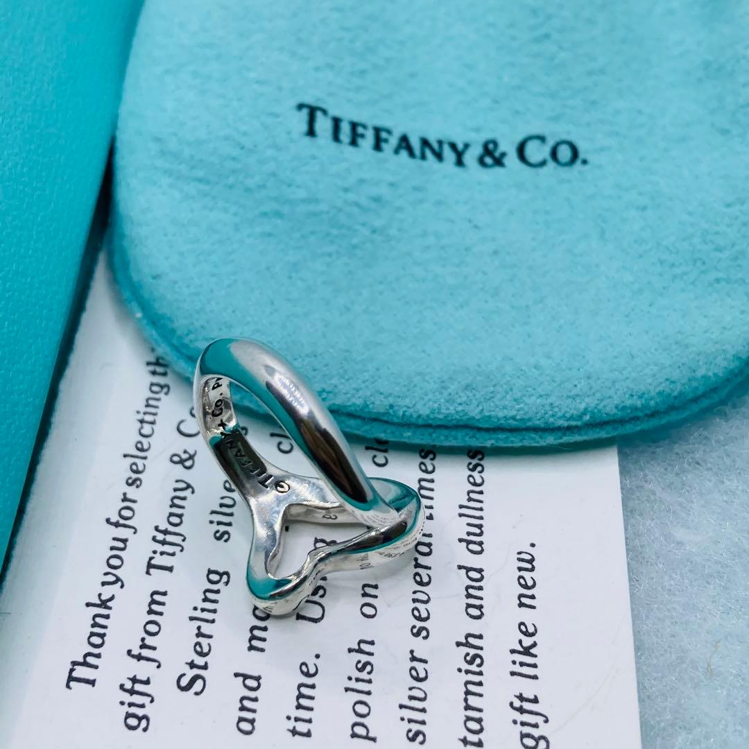 極美品✨ ティファニー リング ナロー オープンハート ハートAG925 #14