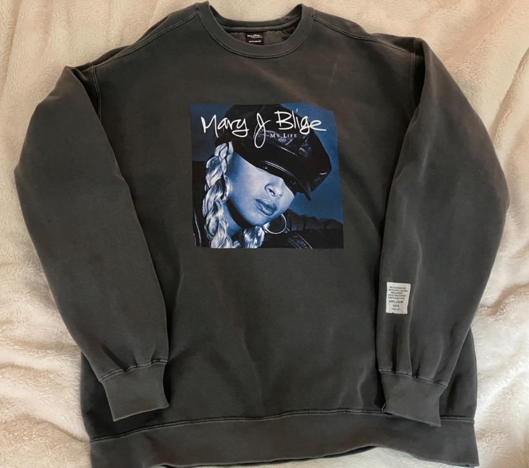 APPLEBUMコラボMARY J. BLIGE クルースウェット XL 完売品