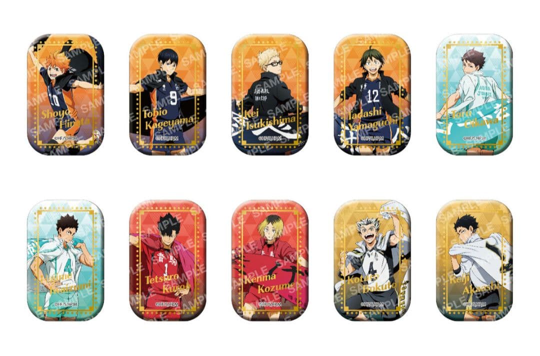 ま*る様 ハイキュー 横断幕 スクエア 缶バッジ