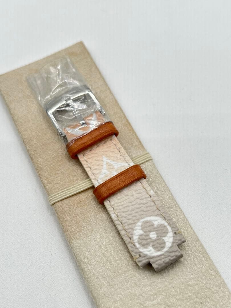 【ルィヴィトンタンブールスリムMMベルト】グラデーションカラーモノグラムグレー