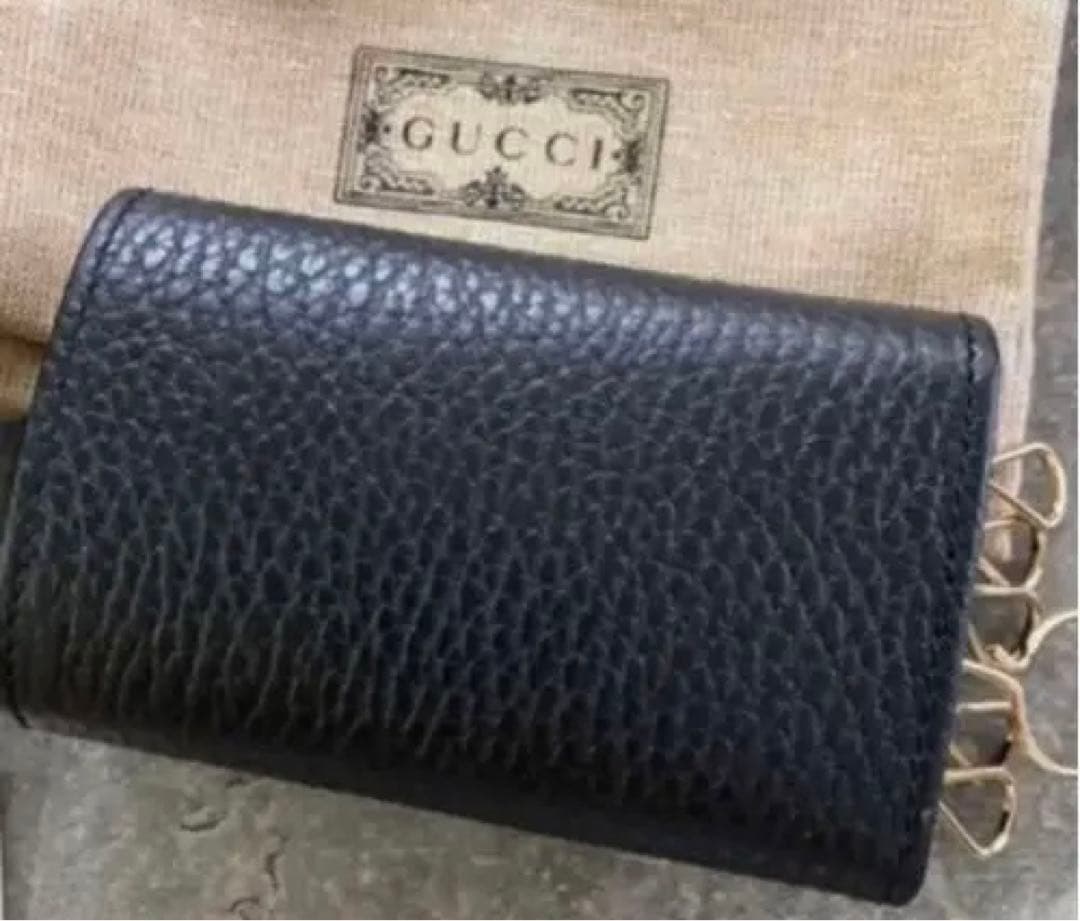 GUCCI キーケース　6連　ショップ袋つき