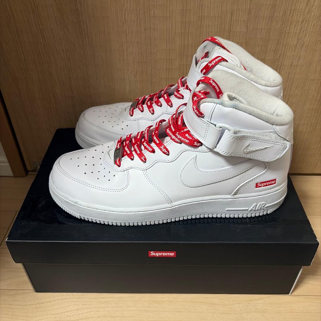 靴 Supreme Air Force 1 mid 28 cm