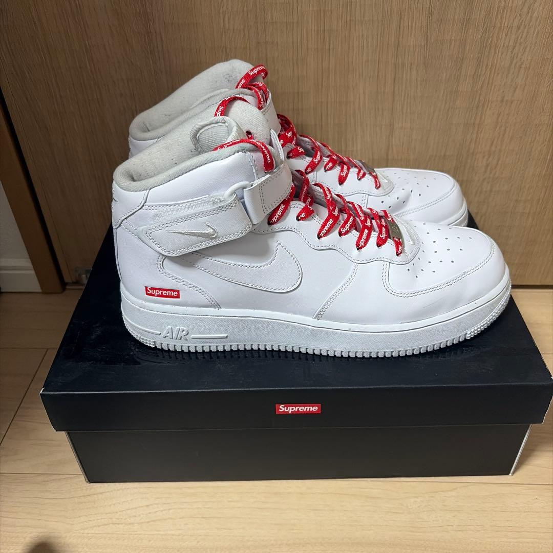 靴 Supreme Air Force 1 mid 28 cm