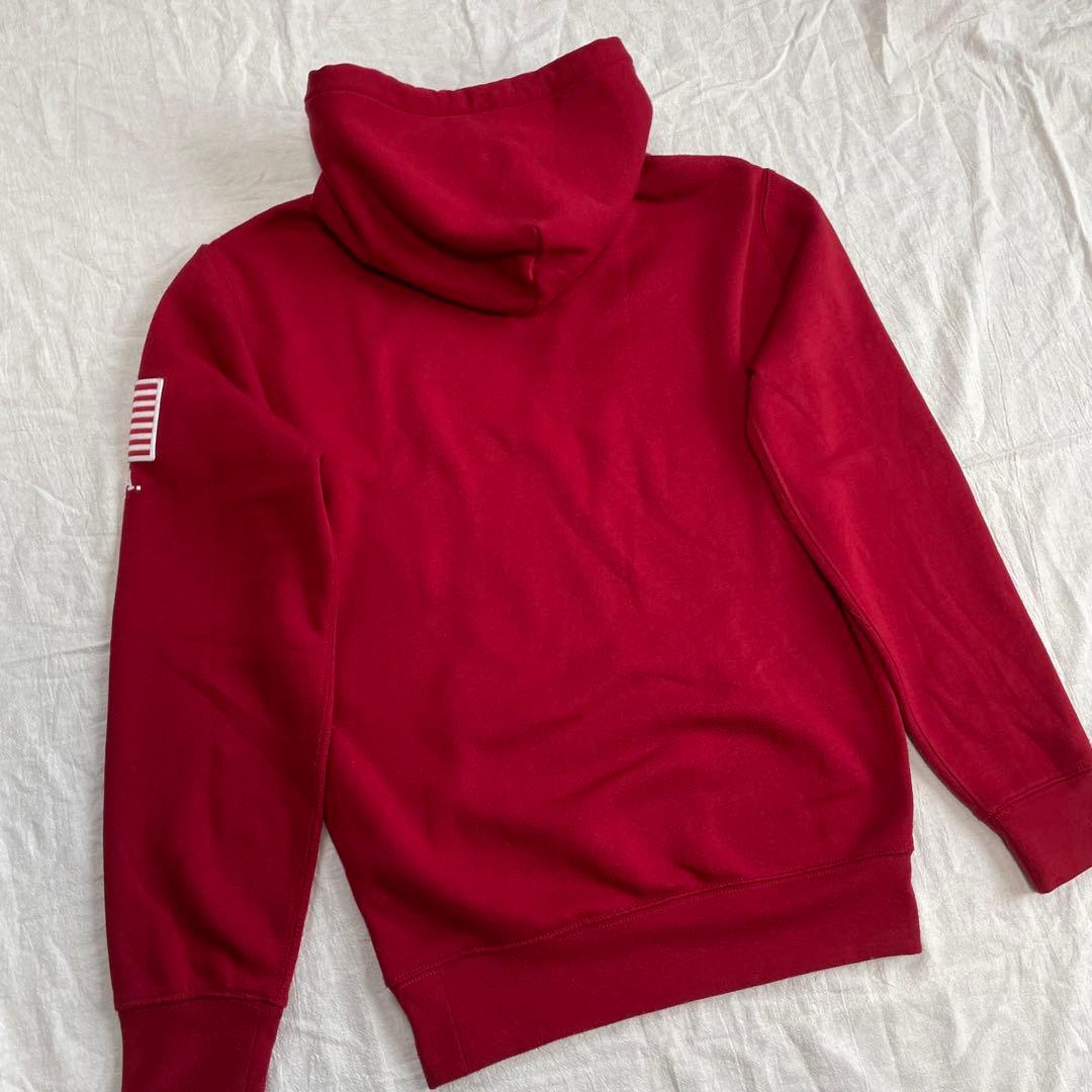 【極希少】Polo Ralph Lauren アーチロゴ 刺繍 パーカー 星条旗