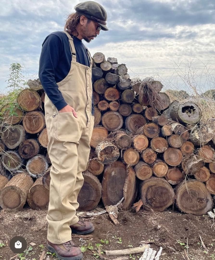 BLUCOウォーム オーバーオール　カーキ美品