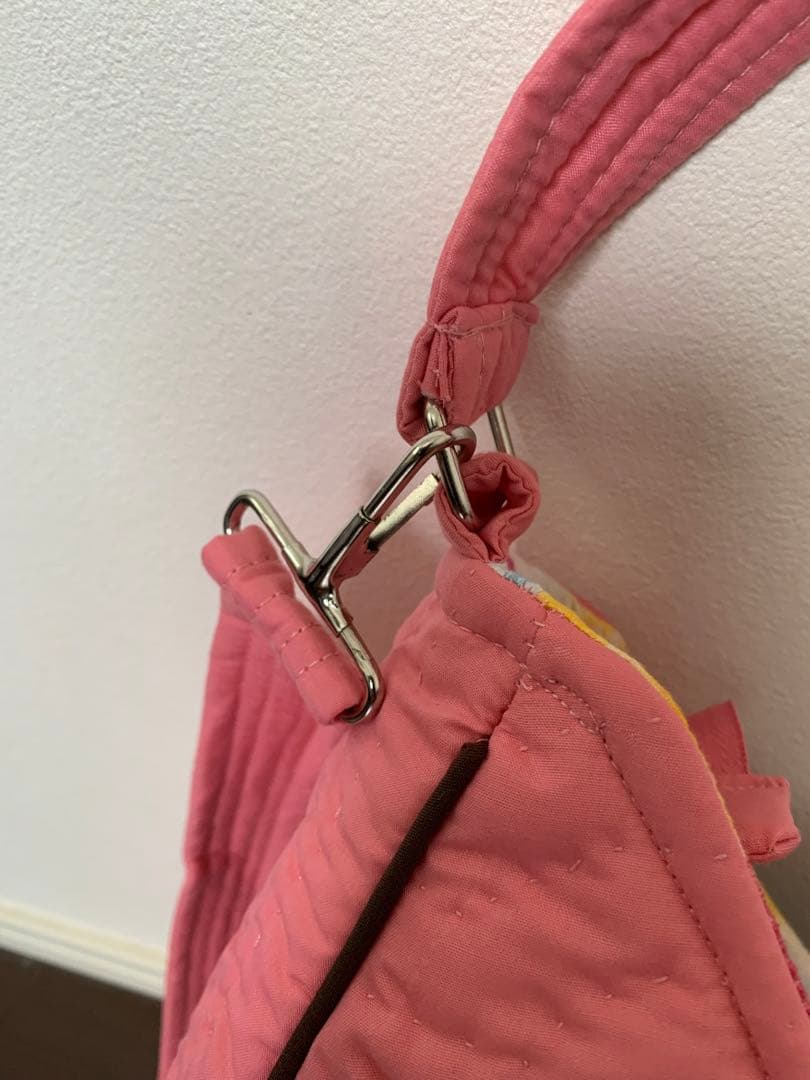 ハワイアンキルト 2WAYバッグ　ピンク/ハイビスカス