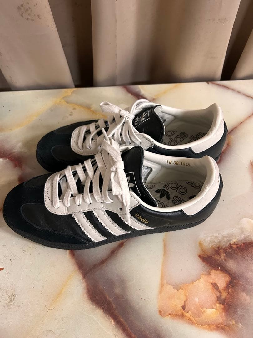 adidas SAMBA 75thスニーカー 黒/白