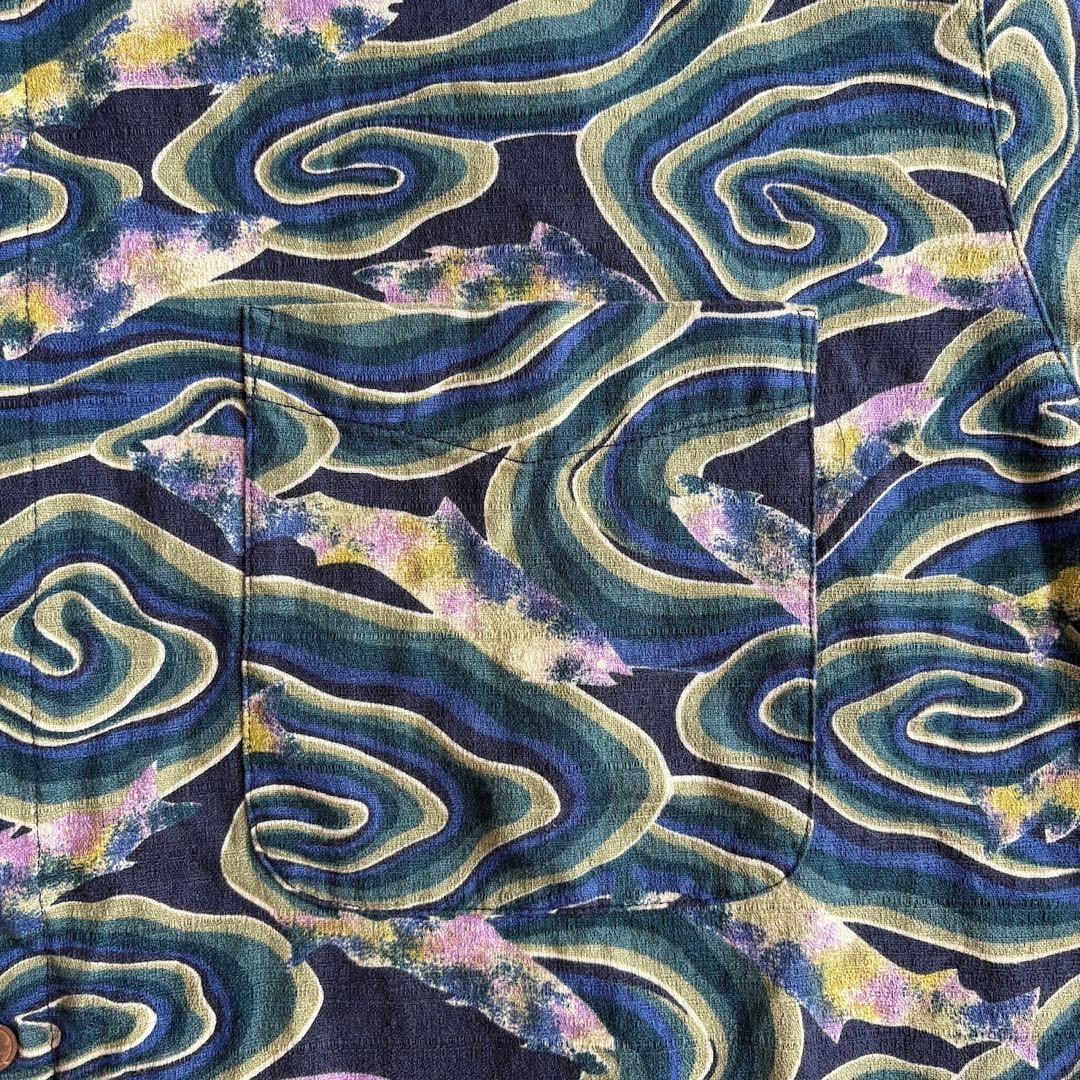 1990s patagonia a/c shirt Java Fish 渦巻き