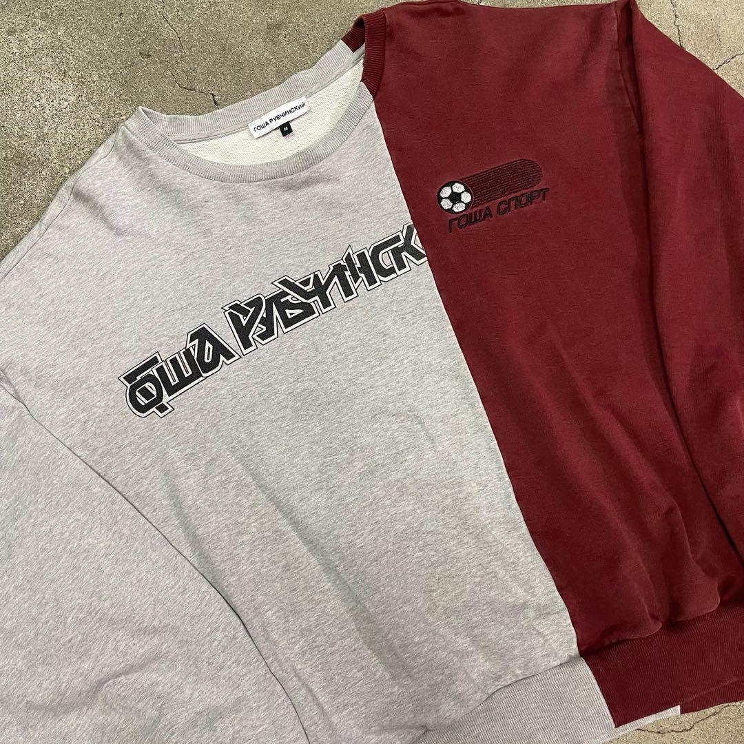 トップス gosha rubchinskiy combo logo sweatshirt