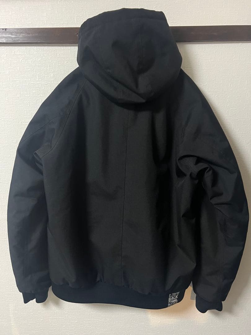 Back Charge ブラック フード付きジャンパー