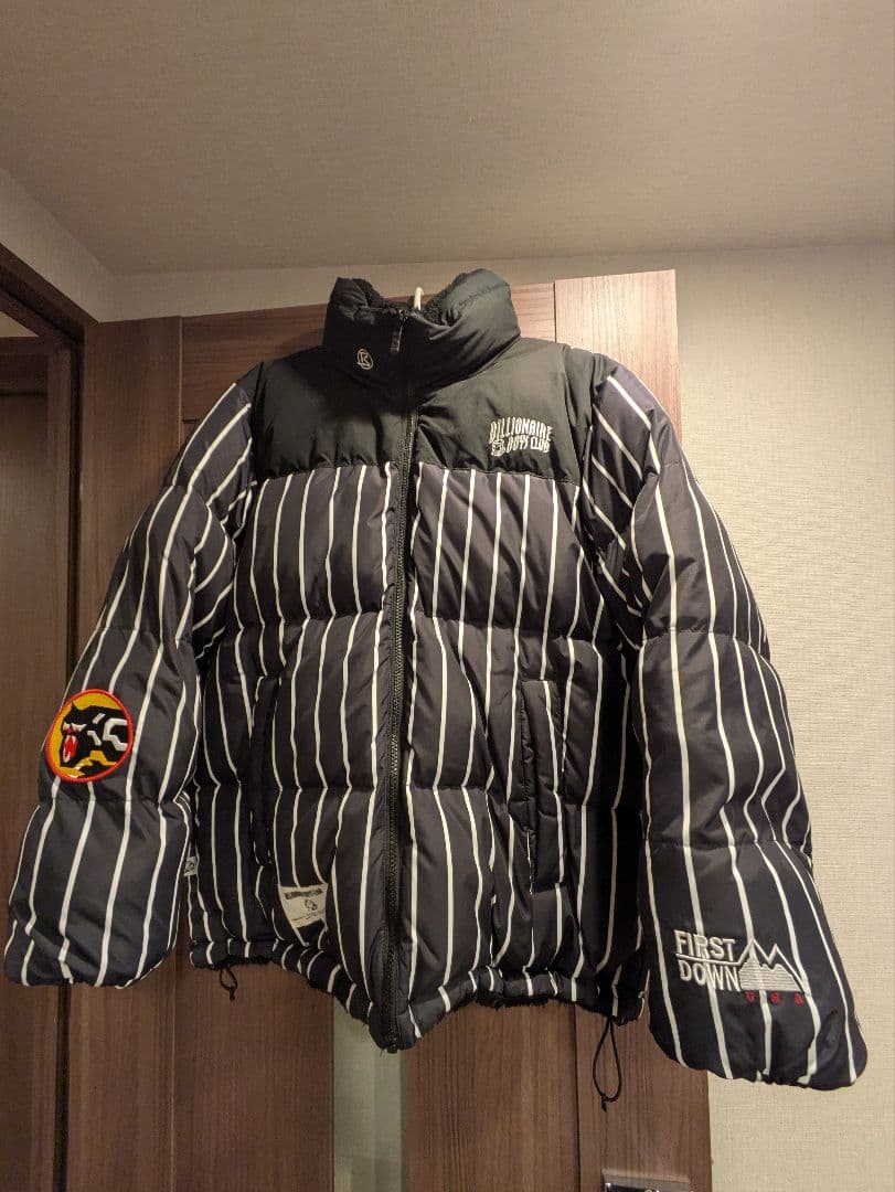 Billionaire Boys Club リバーシブルダウン　ストライプ　L