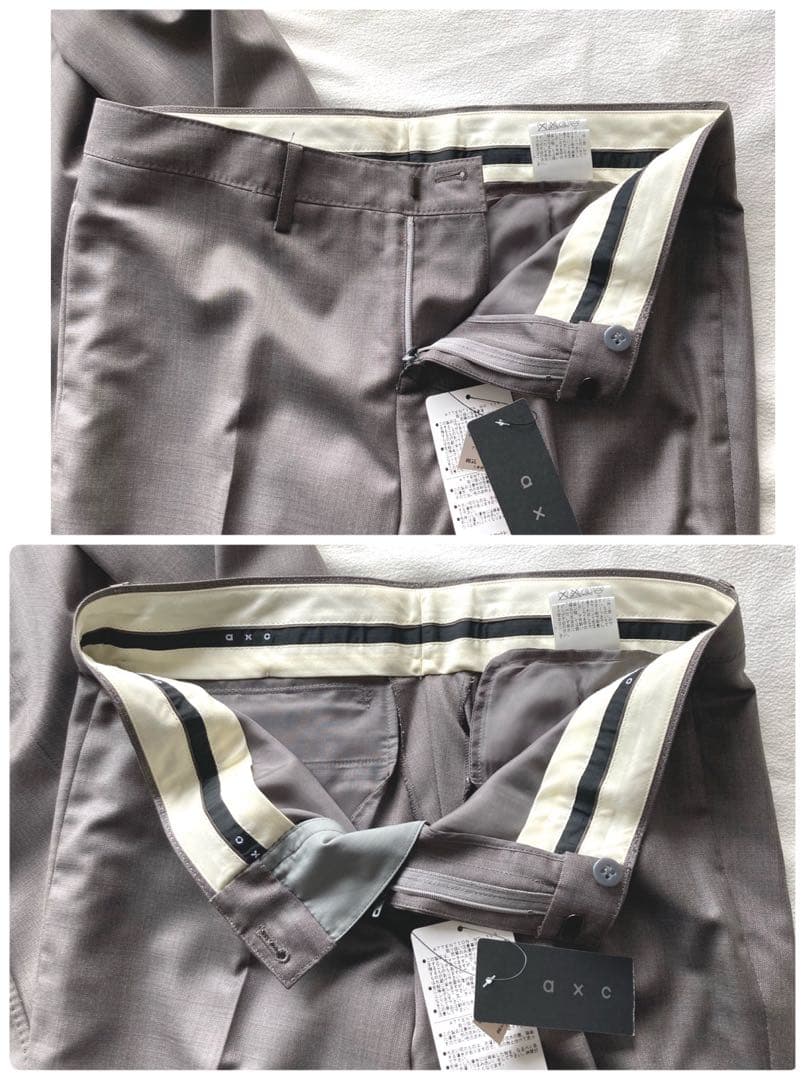 未使用タグ付　ロートレアモン　axc セットアップ　パンツ　シルクカシミヤ混　3