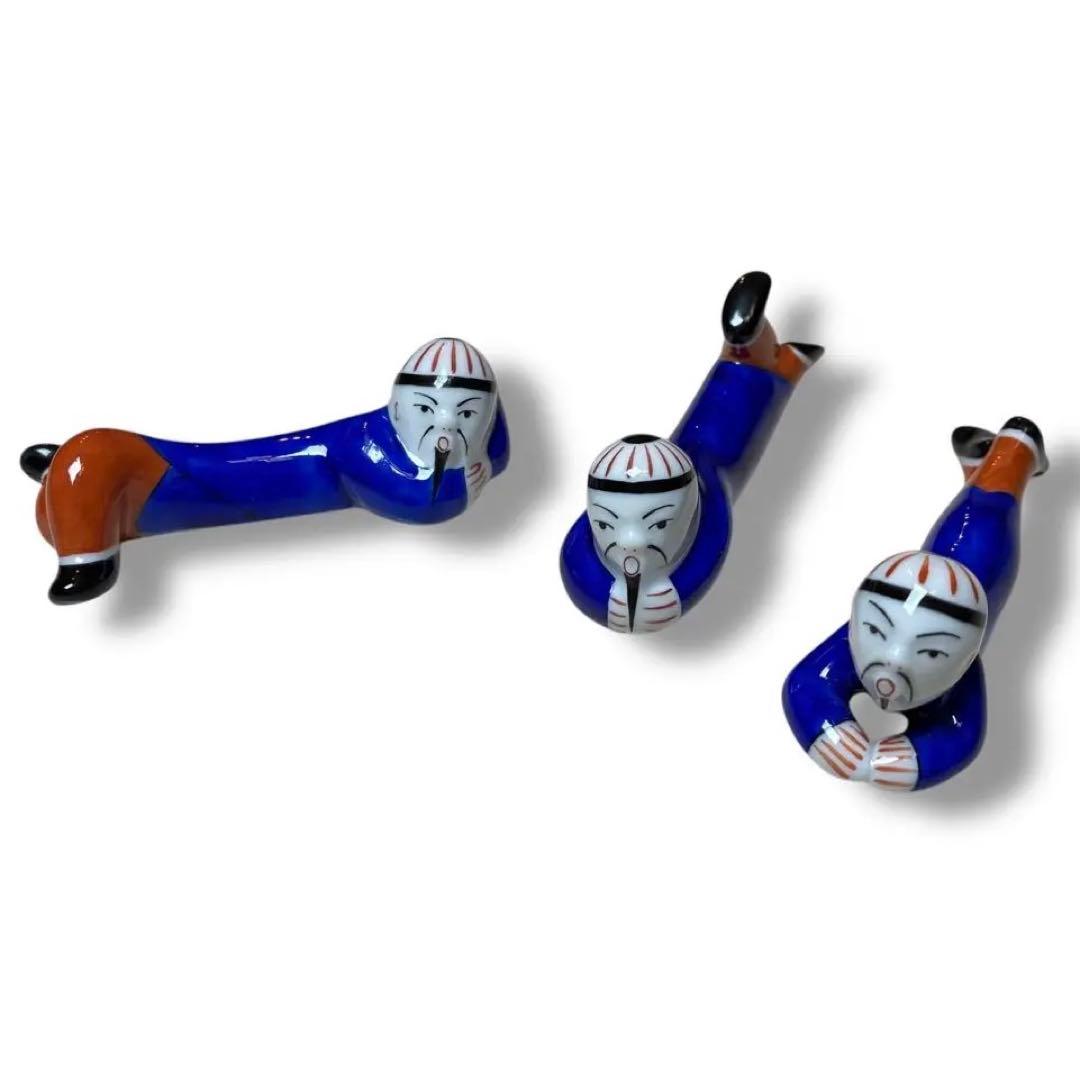 専用 HEREND ヘレンドマンダリン シノワズリ 箸置き 3つセット 青