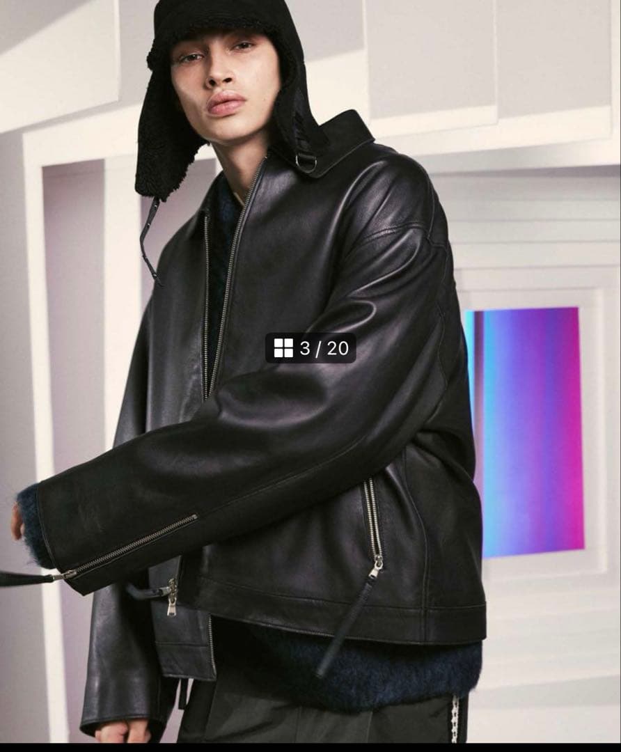 山田涼介着用メゾンスペシャルラムレザージャケット本日限定割引き