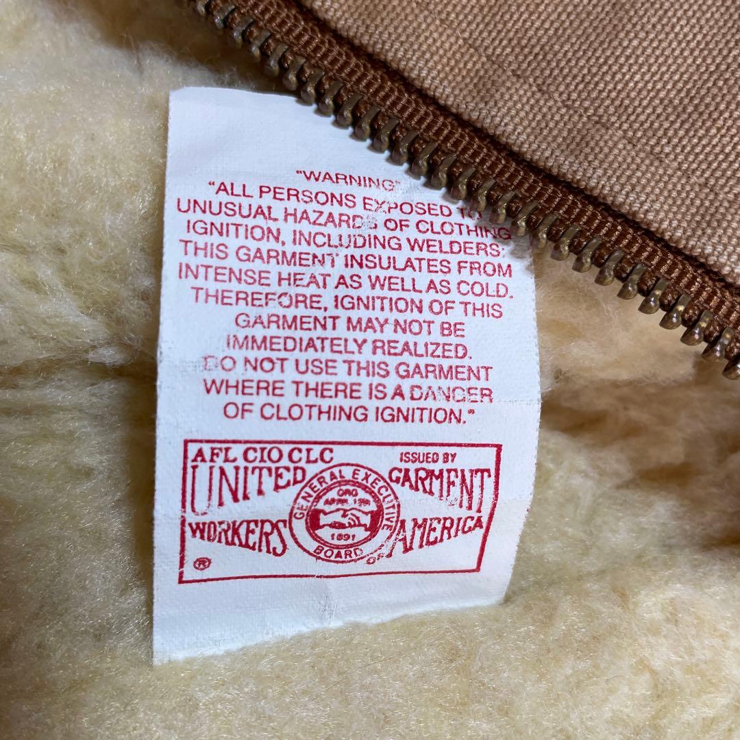 カーハート　ブラウンダックボアベスト　made in USA