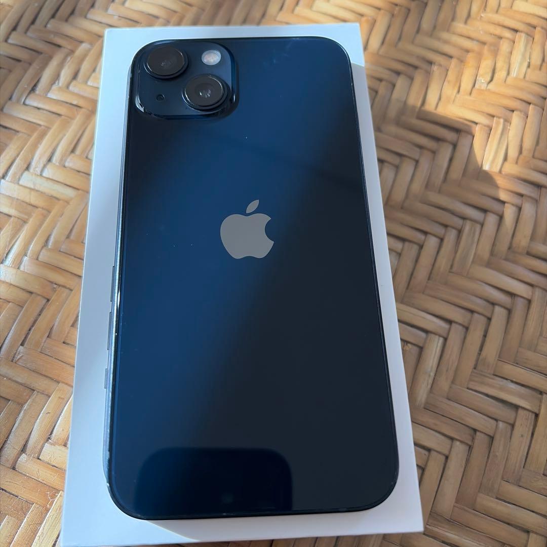 美品□Apple iPhone 13 128ブラック ケーブル アダプター箱付き