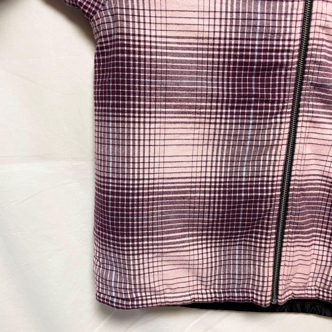 STUSSY フルジップアップジャケット ブルゾン オンブレチェックシャツ S