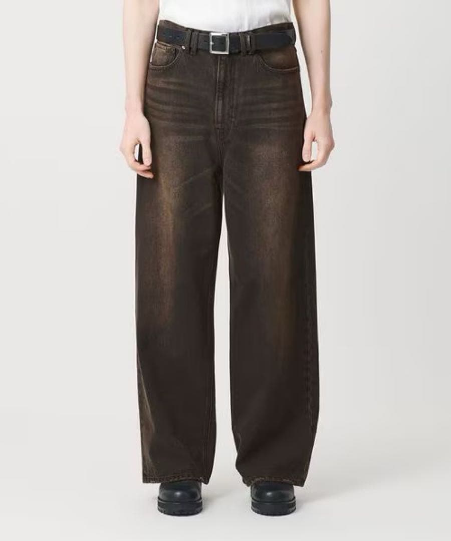 Monkey time - オーバーダイデニムバギーパンツ