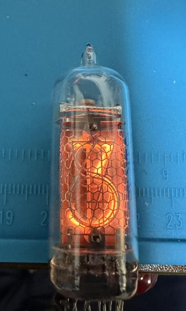 【点灯確認済】ニキシー管 IN-14 新古品 6本 全数字、コンマ、全管点灯確認