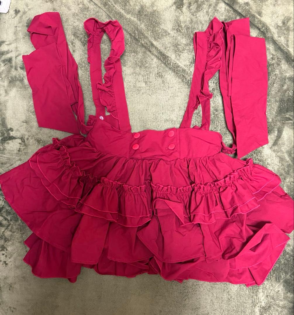 CATCOCOON ゴスロリ 赤　リボンブラウス＋スカートセット