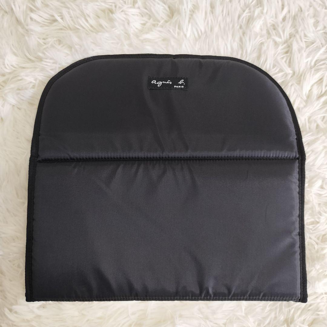 アニエスベー ロゴ ペアレンツバッグ マザーズバッグ 2way リュックブラック