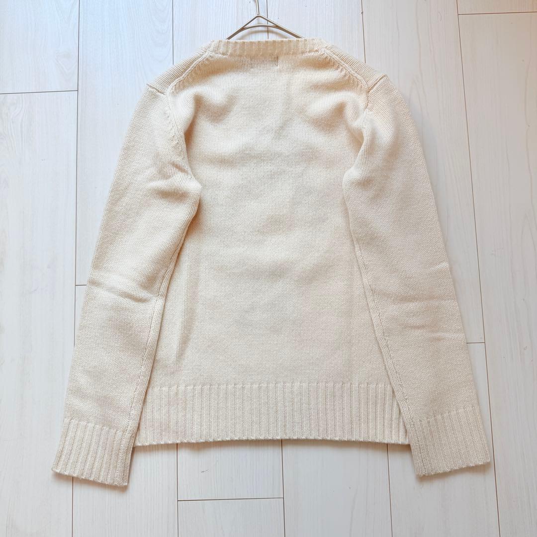 希少✨ポロベア　立体刺繍　ビジュー　ポロラルフローレン　カシミヤ　ベアニット