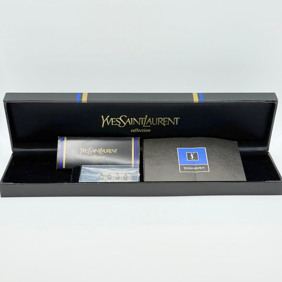 ✨新品電池・稼働✨サンローラン 腕時計 クォーツ ラウンド コンビ 箱付