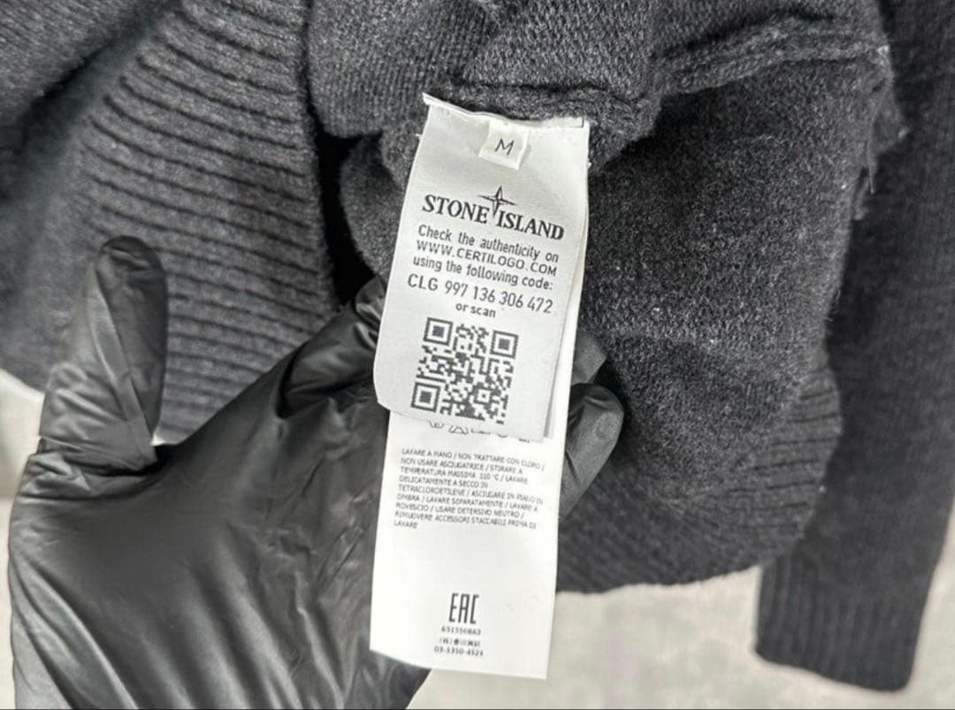 【中古】Stone  ハーフジップ セーター