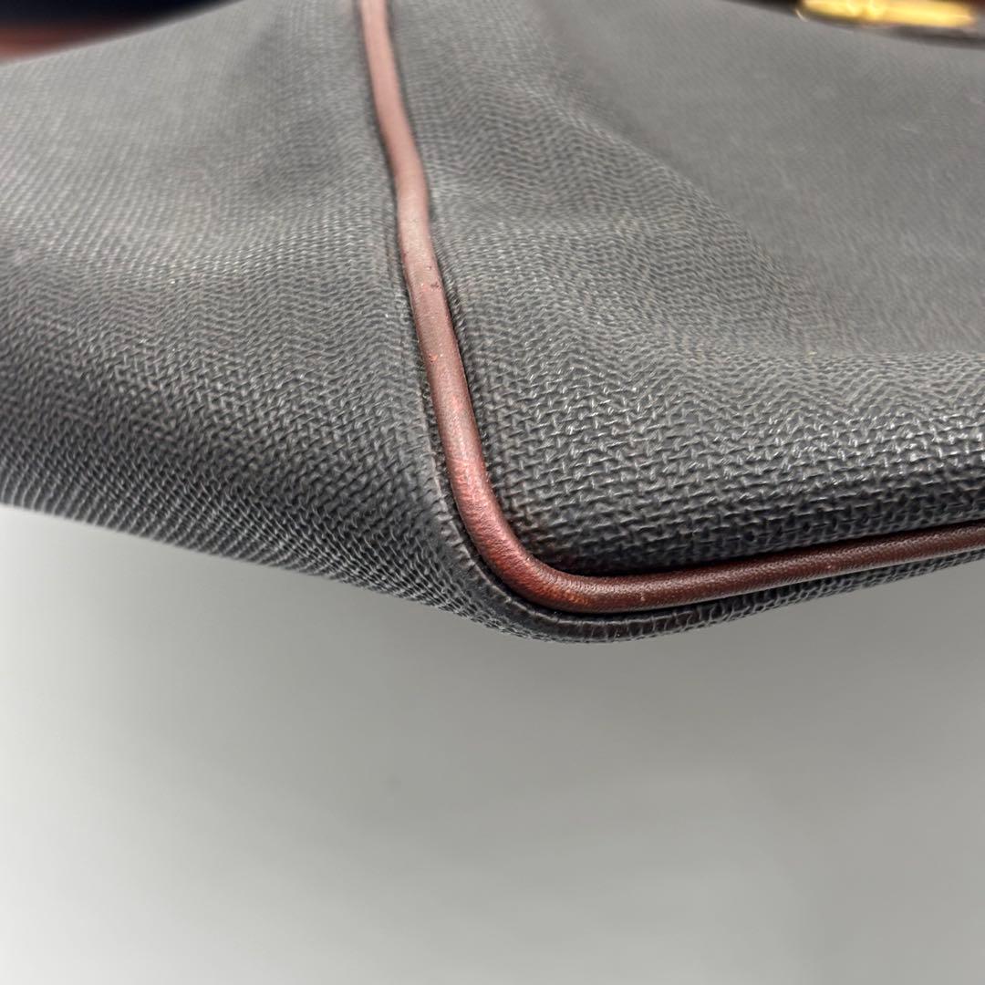 dunhill ダンヒル PVC×レザー ボストンバッグ トラベルバッグ 大容量