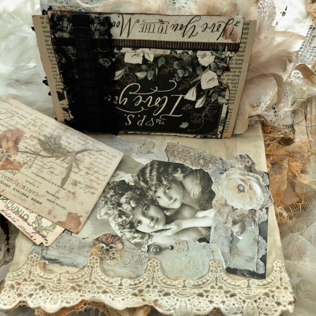 感謝セール❣️多種類染レースたっぷり『天使』ジャンクジャーナル雑記帳