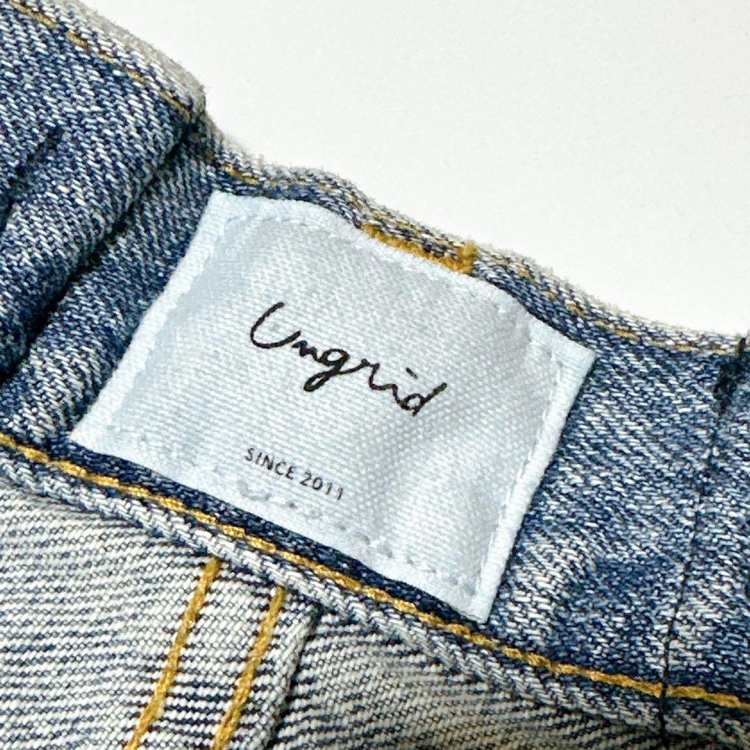 新品タグ付き♡Ungrid リメイクデザインルーズデニム 26