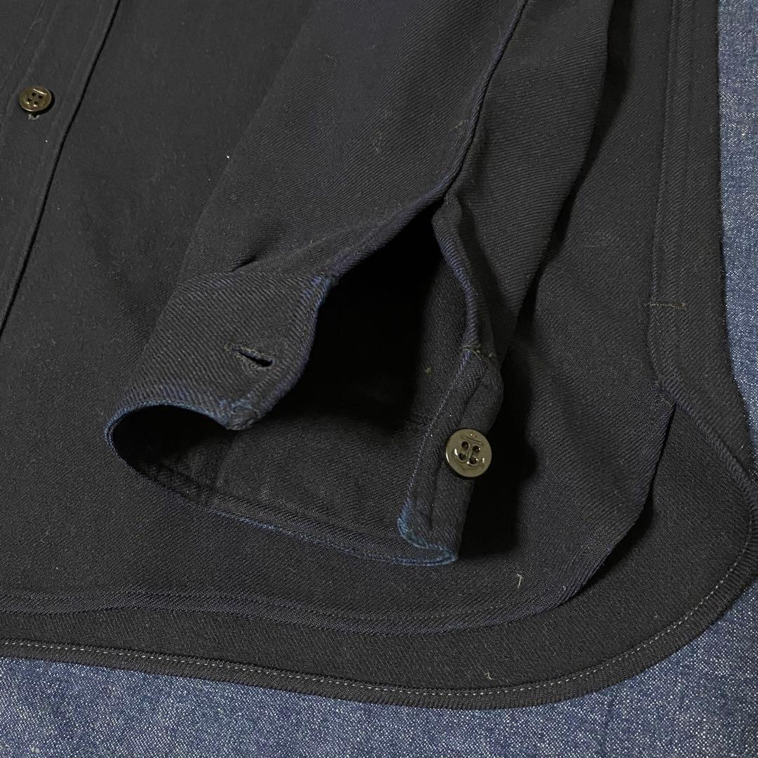 40s ビンテージ USN CPO シャツ WW2 片ポケ 襟ダブル 初期