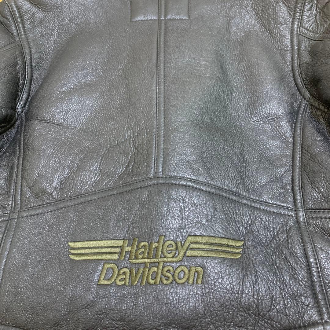 ハーレーダビッドソン リアルムートン ライダース ジャケットL HDC純正
